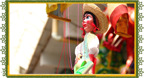 photo of Mexican marionette style puppet
