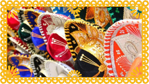 photo of colorful Mexican sombreros